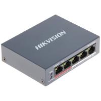 HIKVISION DS-3E0105P-E/M 5 Port 10/100 PoE 38W Yönetilemez,Switch 4+1